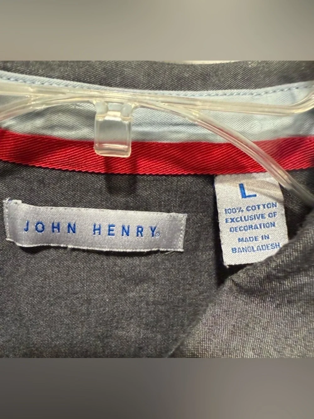 John Henry Short-Sleeve Button-Down Shirt - Charcoal